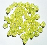 50 5mm Transparent Jonquil Lustre Baby Bell Flower Beads